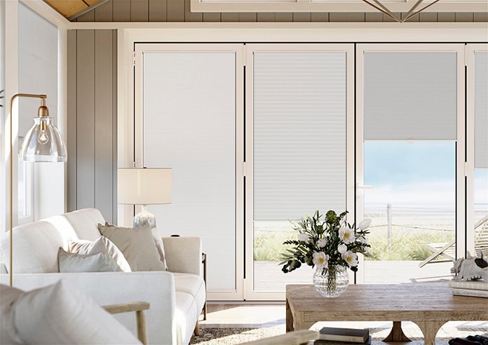 Nocturne (Blackout), Snow White - Stick Fit Slim Honeycomb Blind - Image 3